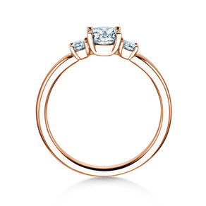 Anillo de compromiso  en 9K oro rosa con diamantes 0,50ct G/SI