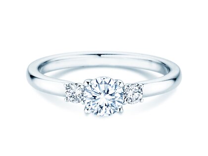 Anillo de compromiso Vivid Petite Diamond en 18K oro blanco con diamantes 0,50ct G/SI