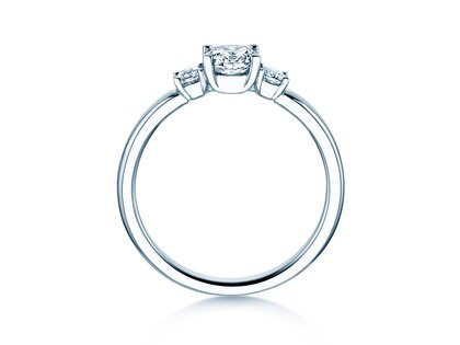 Anillo de compromiso Vivid Petite Diamond en 18K oro blanco con diamantes 0,50ct G/SI