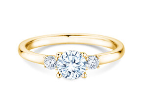 Anillo de compromiso Vivid Petite Diamond en 18K oro amarillo con diamantes 0,60ct G/SI