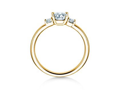 Anillo de compromiso Vivid Petite Diamond en 18K oro amarillo con diamantes 0,60ct G/SI