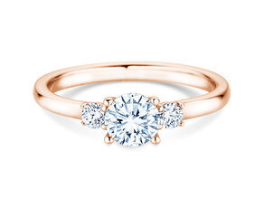 Anillo de compromiso Vivid Petite Diamond en 18K oro rosa con diamantes 0,60ct G/SI