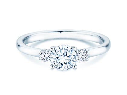 Anillo de compromiso Vivid Petite Diamond en 18K oro blanco con diamantes 0,60ct G/SI