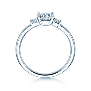 Anillo de compromiso Vivid Petite Diamond en 18K oro blanco con diamantes 0,60ct G/SI