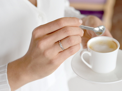 Anillo de compromiso Vivid Petite Diamond en platino 950/- con diamantes 0,30ct G/SI