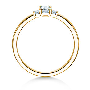 Anillo de compromiso  en 9K oro amarillo con diamantes 0,31ct G/VS