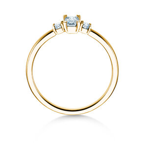 Anillo de compromiso  en 9K oro amarillo con diamantes 0,40ct G/VS