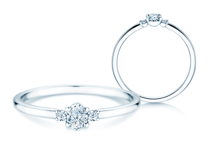 Anillo de compromiso Vivid Petite Oval Cut
