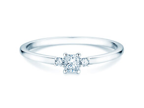 Anillo de compromiso Vivid Petite Radiant Cut
