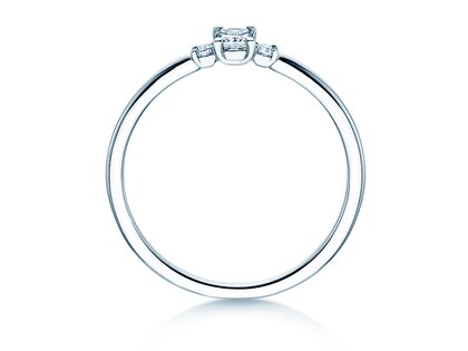 Anillo de compromiso Vivid Petite Radiant Cut
