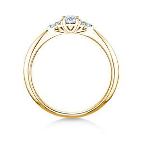 Anillo de compromiso Vivid Diamond en 14K oro amarillo con diamantes 0,31ct G/SI