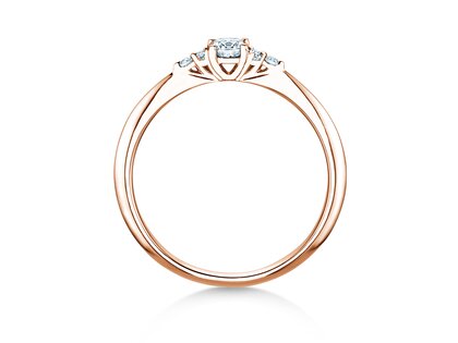 Anillo de compromiso  en 9K oro rosa con diamantes 0,21ct G/SI