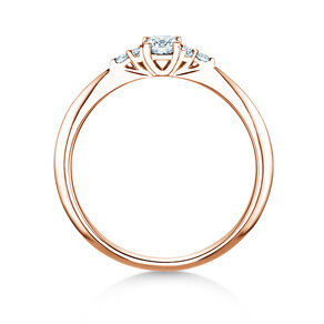 Anillo de compromiso  en 9K oro rosa con diamantes 0,21ct G/SI