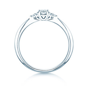 Anillo de compromiso Vivid Diamond en 14K oro blanco con diamantes 0,31ct G/SI