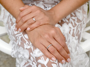 Anillo de compromiso Vivid Diamond en 18K oro blanco con diamantes 0,21ct G/SI