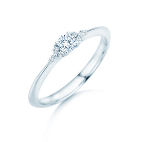 Anillo de compromiso Vivid Diamond en 18K oro blanco con diamantes 0,21ct G/SI
