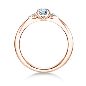 Anillo de compromiso Vivid Diamond en 18K oro rosa con diamantes 0,43ct G/SI