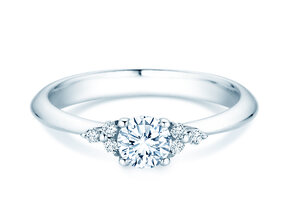 Anillo de compromiso Vivid Diamond en platino
