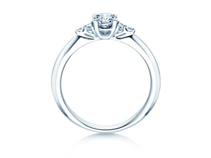 Anillo de compromiso Vivid Diamond en platino
