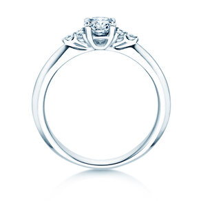Anillo de compromiso Vivid Diamond en platino
