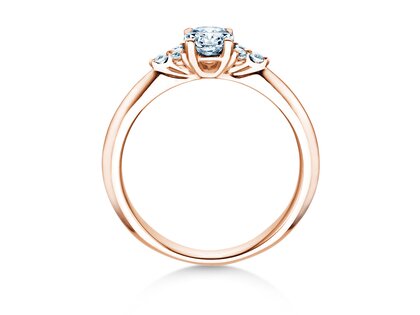 Anillo de compromiso Vivid Diamond en oro rosa