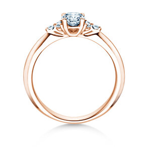 Anillo de compromiso Vivid Diamond en oro rosa