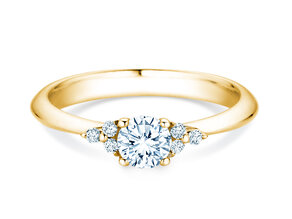 Anillo de compromiso Vivid Diamond en oro amarillo