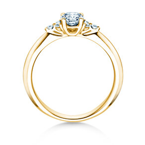 Anillo de compromiso Vivid Diamond en oro amarillo