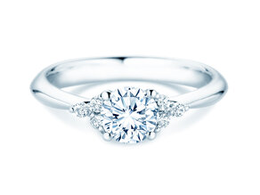 Anillo de compromiso  en 9K oro blanco con diamantes 1,18ct G/SI