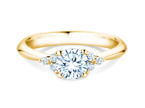 Anillo de compromiso  en 9K oro amarillo con diamantes 1,18ct G/SI
