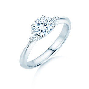 Anillo de compromiso  en 9K oro blanco con diamantes 1,18ct G/SI