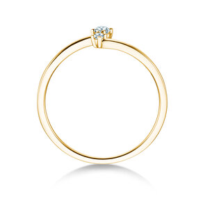 Anillo de compromiso You & Me Classic en 14K oro amarillo con diamantes 0,065ct G/SI