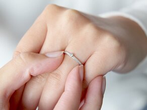 Anillo de compromiso Eternal Pavé en 14K oro blanco con diamantes 0,21ct G/SI