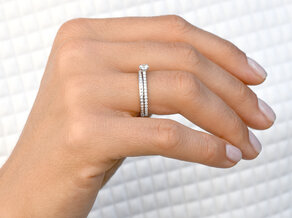 Anillo de compromiso Pure Diamond en 14K oro blanco con diamantes 0,49ct G/SI