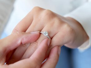 Anillo de compromiso Pure Diamond en 18K oro blanco con diamantes 1,17ct G/SI