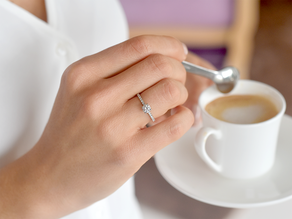 Anillo de compromiso Pure Diamond en 14K oro blanco con diamantes 0,92ct G/SI