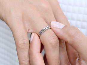 Anillo de compromiso Classic 4 en 14K oro blanco con diamante 0,05ct H/SI