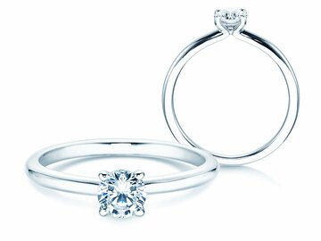 Anillo de compromiso Classic 4 en platino