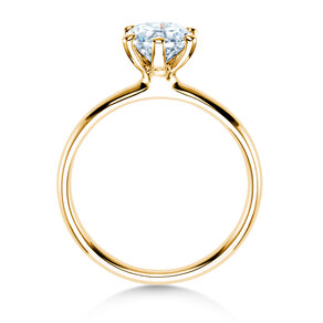 Anillo de compromiso Classic 6 en 14K oro amarillo con diamante 1,00ct G/SI
