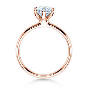Anillo de compromiso Classic 6 en 18K oro rosa con diamante 1,00ct G/VS