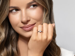Anillo de compromiso Classic 6 en oro rosa
