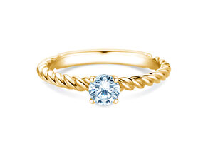 Anillo de compromiso Classic Loop en 9K oro amarillo con diamante 0,30ct H/SI