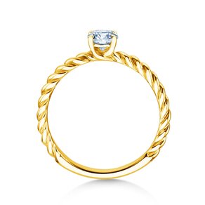 Anillo de compromiso Classic Loop en 9K oro amarillo con diamante 0,30ct H/SI