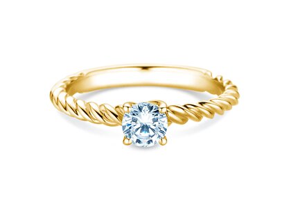 Anillo de compromiso Classic Loop en 18K oro amarillo con diamante 0,60ct H/SI