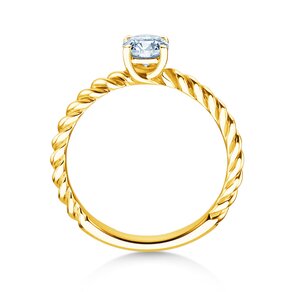 Anillo de compromiso Classic Loop en 18K oro amarillo con diamante 0,60ct H/SI