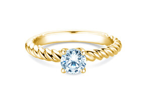 Anillo de compromiso Classic Loop en 14K oro amarillo con diamante 0,75ct G/SI