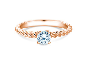 Anillo de compromiso Classic Loop en 9K oro rosa con diamante 0,50ct H/SI