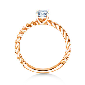 Anillo de compromiso Classic Loop en 9K oro rosa con diamante 0,50ct H/SI