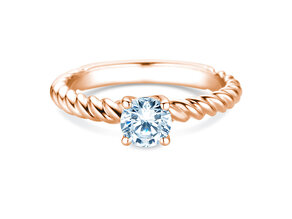 Anillo de compromiso Classic Loop en 9K oro rosa con diamante 1,00ct H/SI