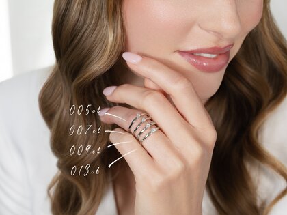 Anillo de compromiso Classic Petite en 14K oro amarillo con diamante 0,07ct G/SI